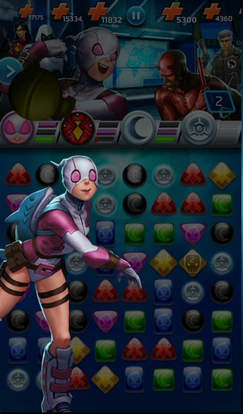 marvel puzzle quest gwenpool  As you explore Chronopolis, you'll be completing Missions for various characters